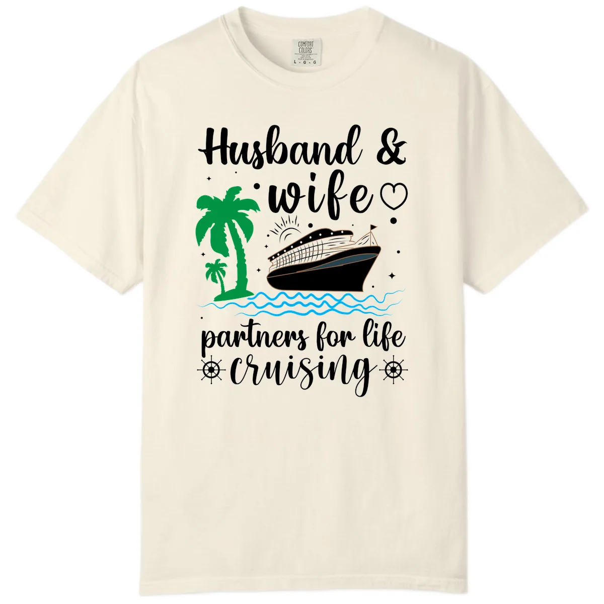 Husband & Wife Partners For Life Cruising Comfort Color in Ivory