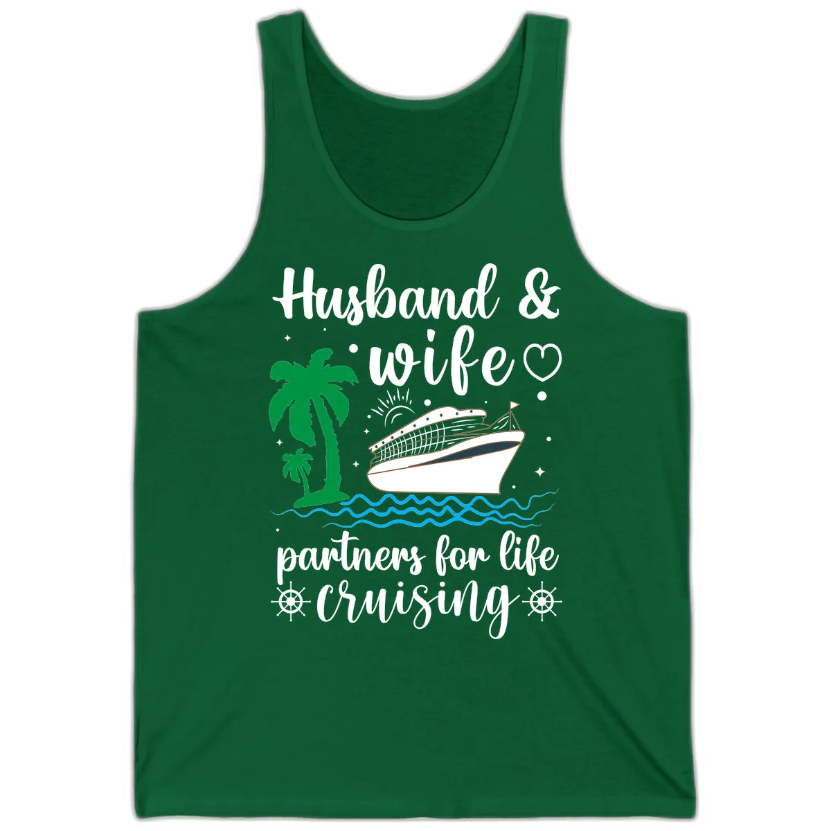 Husband & Wife Partners For Life Cruising Tank in Kelly