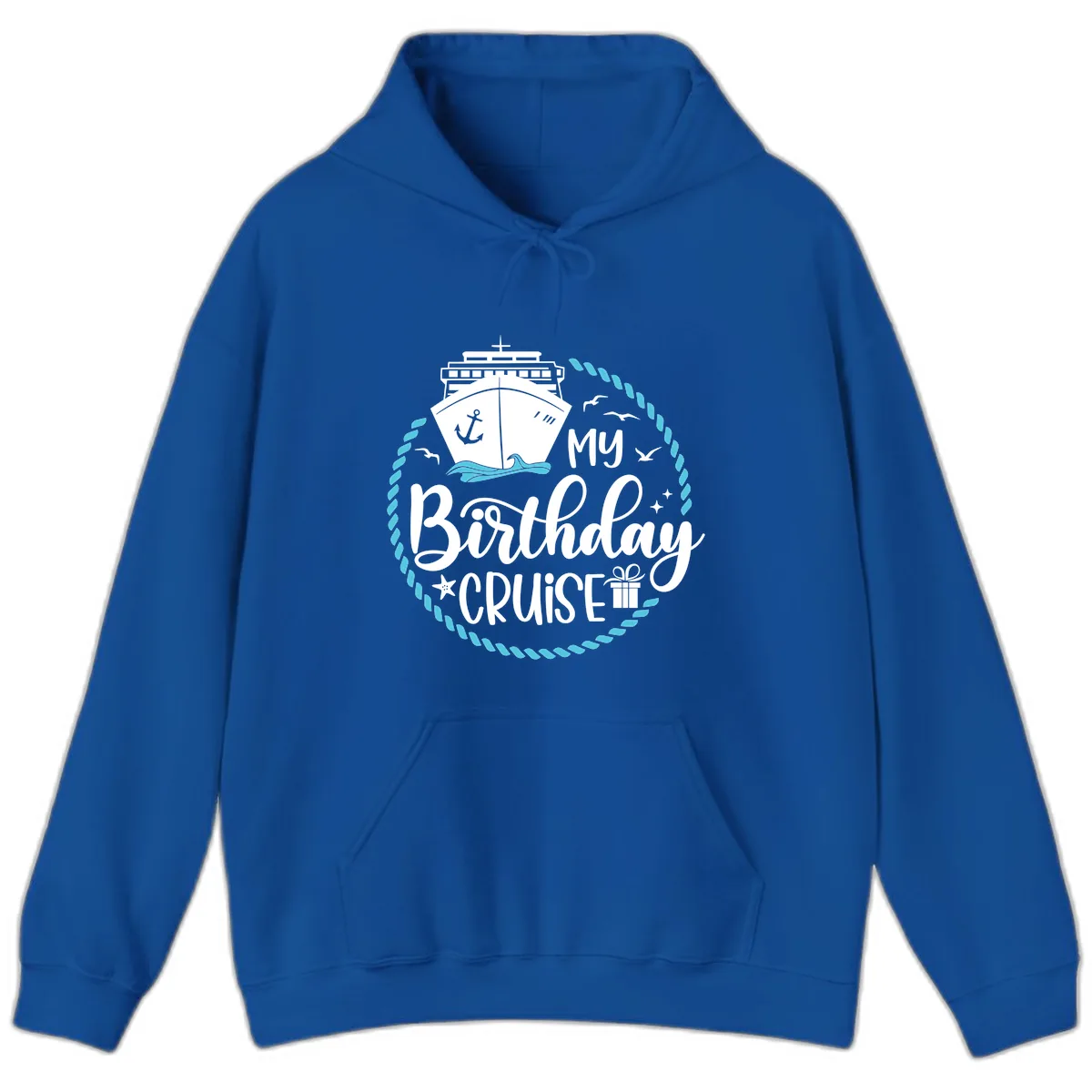 My Birthday Cruise Hoodie in Royal