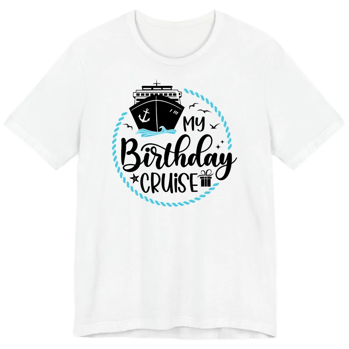 My Birthday Cruise Premium T-Shirt in White