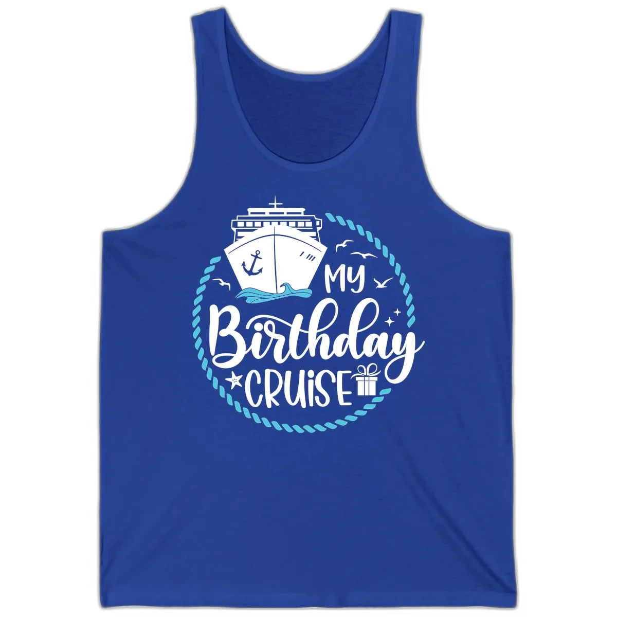 My Birthday Cruise Tank in True Royal