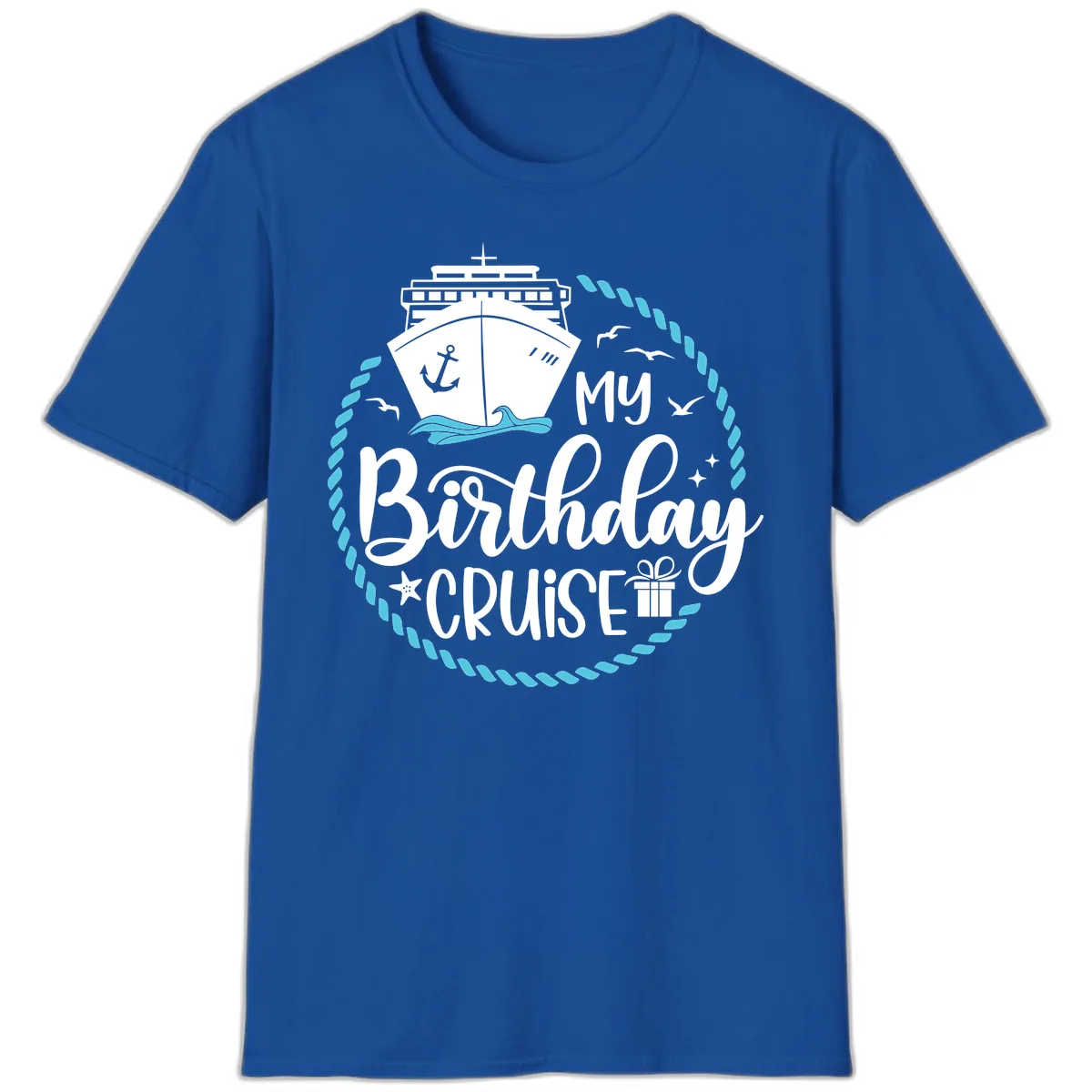 My Birthday Cruise T-Shirt in Royal