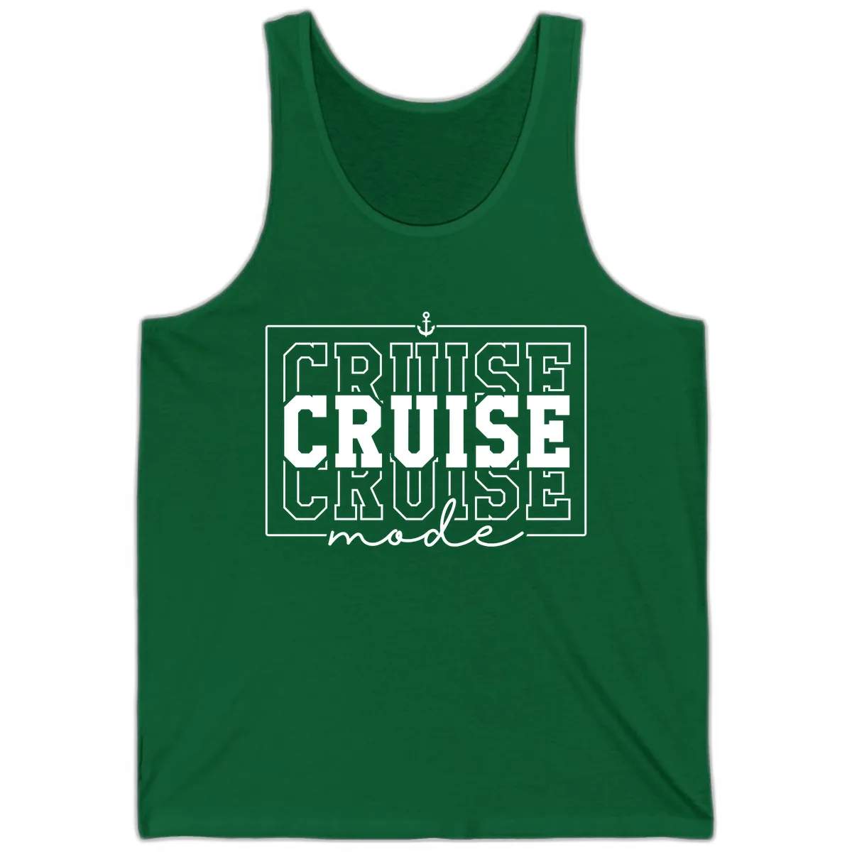 Cruise Mode Anchor Nautical Design Tank in Kelly
