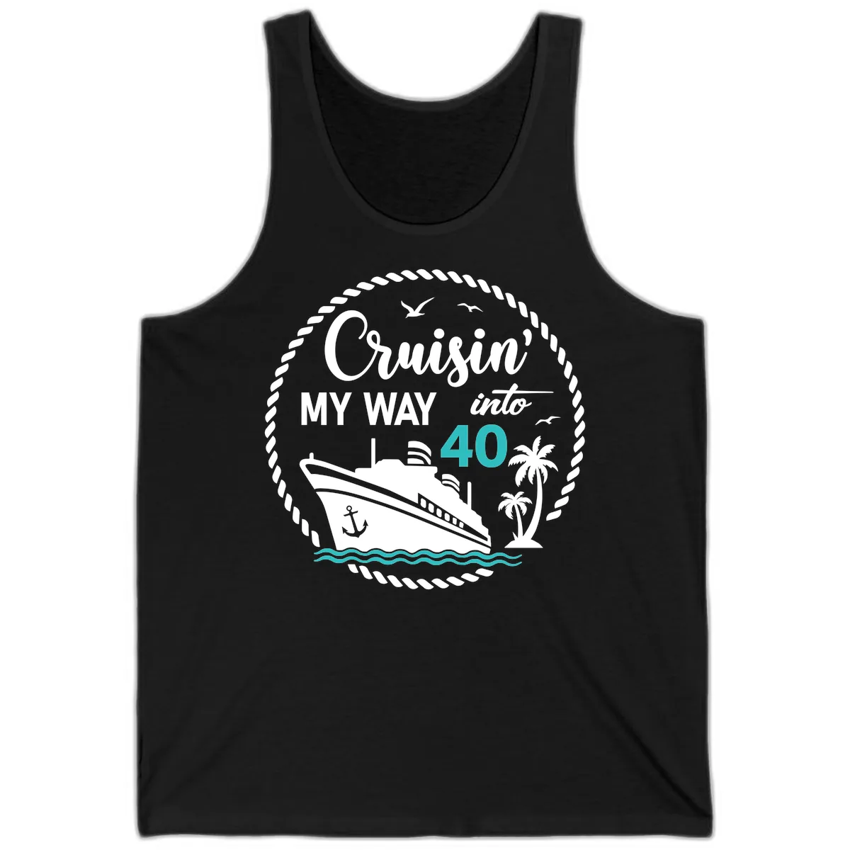 Cruisin' My Way Into 40 Tank in Black