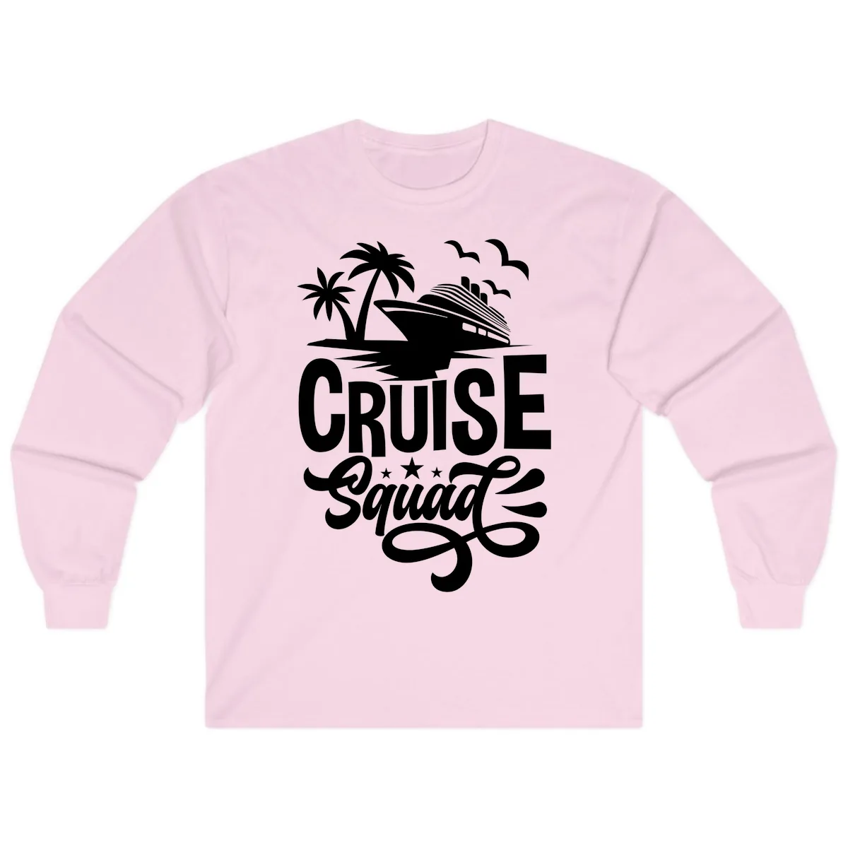 Cruise Squad Goals Long Sleeve in Light Pink