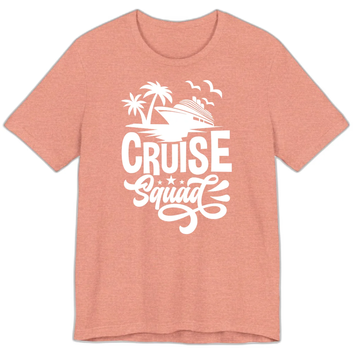 Cruise Squad Goals Premium T-Shirt in Heather Sunset