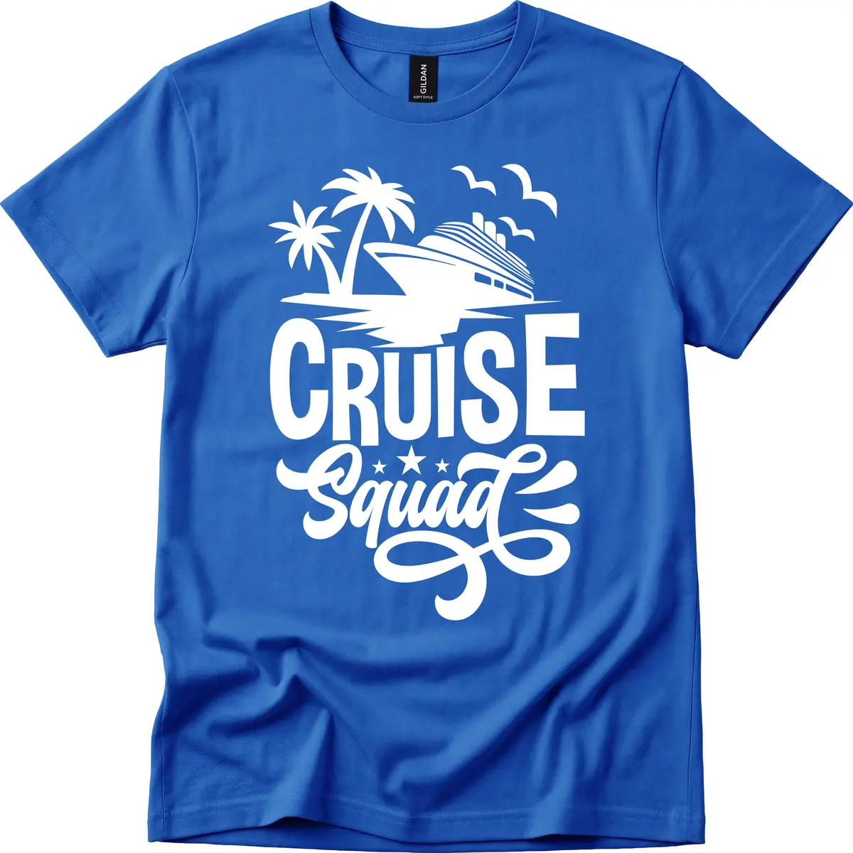 Cruise Squad Goals T-Shirt in Royal