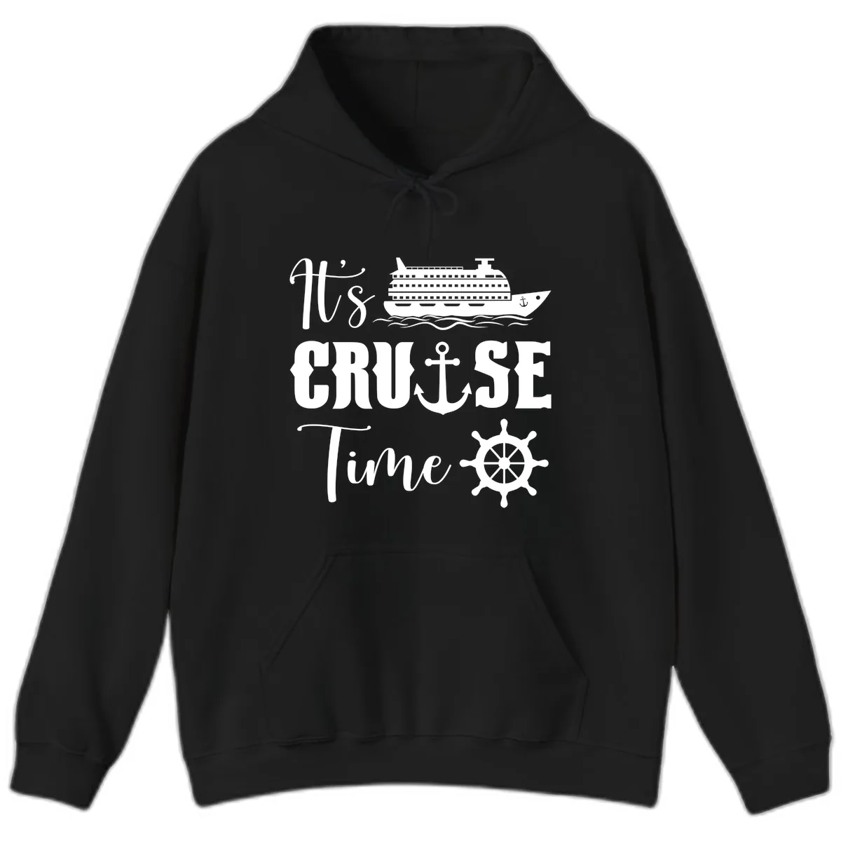 It's Cruise Time Hoodie in Black