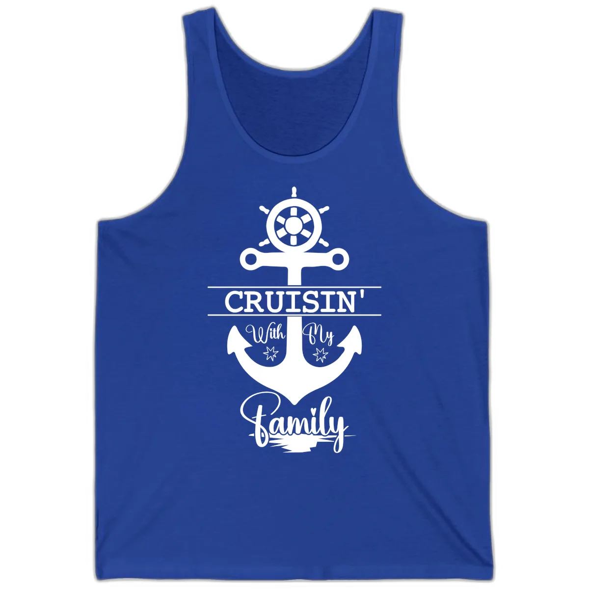 Cruisin' With My Family Anchor Tank in True Royal