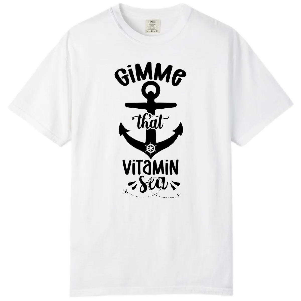 Gimme That Vitamin Sea Anchor Comfort Color in White