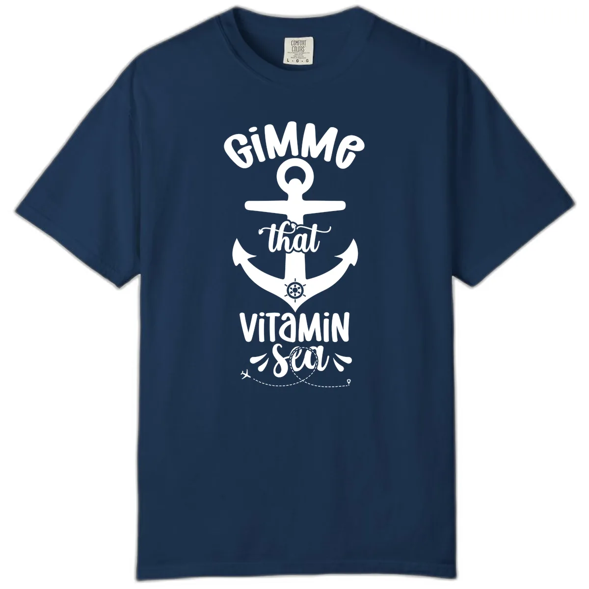 Gimme That Vitamin Sea Anchor Comfort Color in Navy