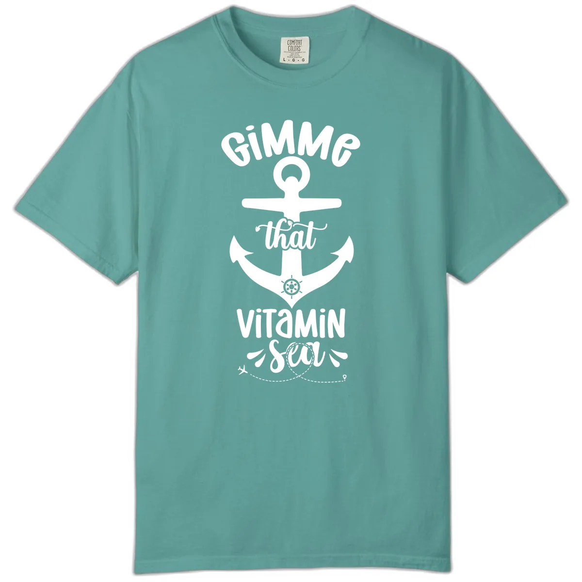 Gimme That Vitamin Sea Anchor Comfort Color in Seafoam