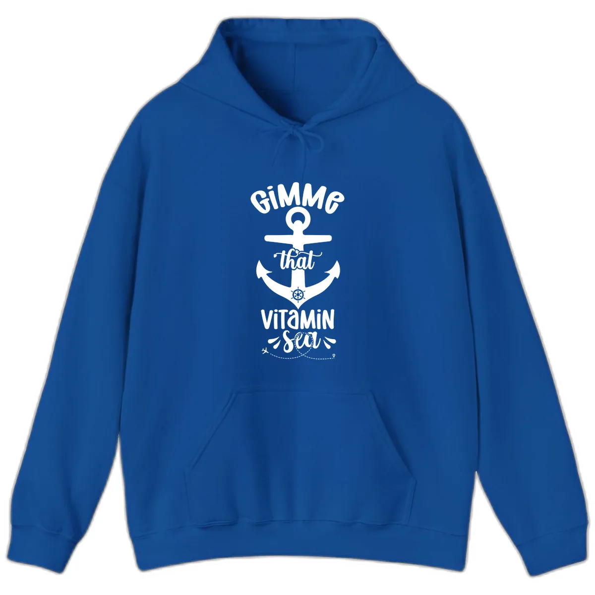 Gimme That Vitamin Sea Anchor Hoodie in Royal