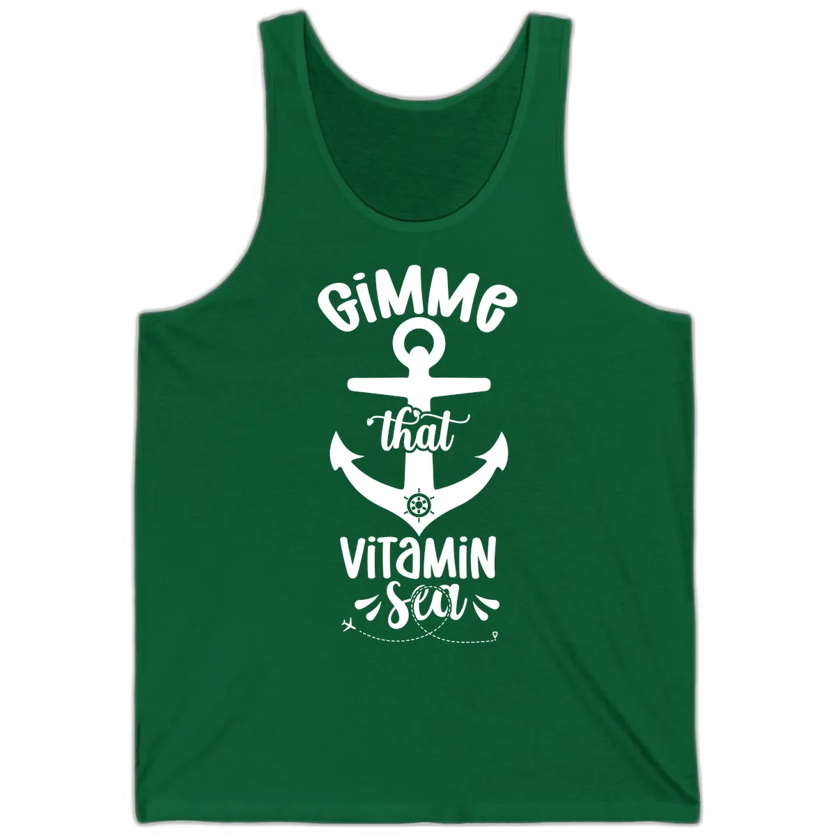 Gimme That Vitamin Sea Anchor Tank in Kelly