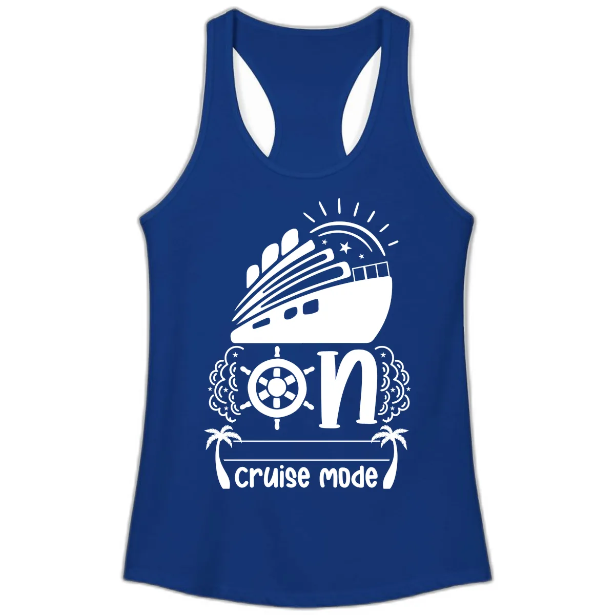 Cruise Mode On Ladies Tank in Solid Royal