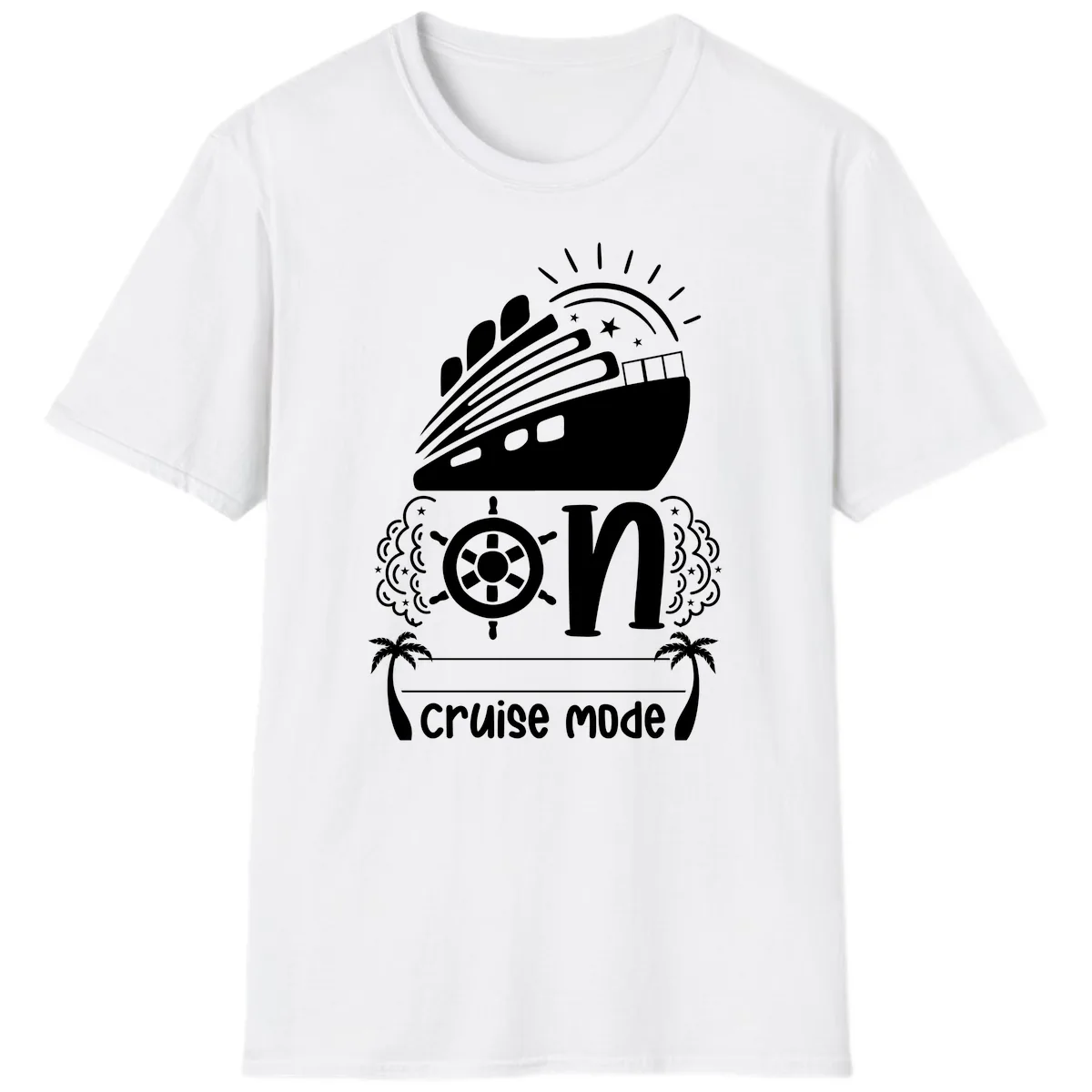 Cruise Mode On T-Shirt in White
