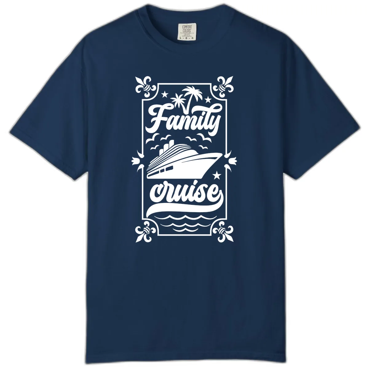 Family Cruise Getaway Comfort Color in Navy
