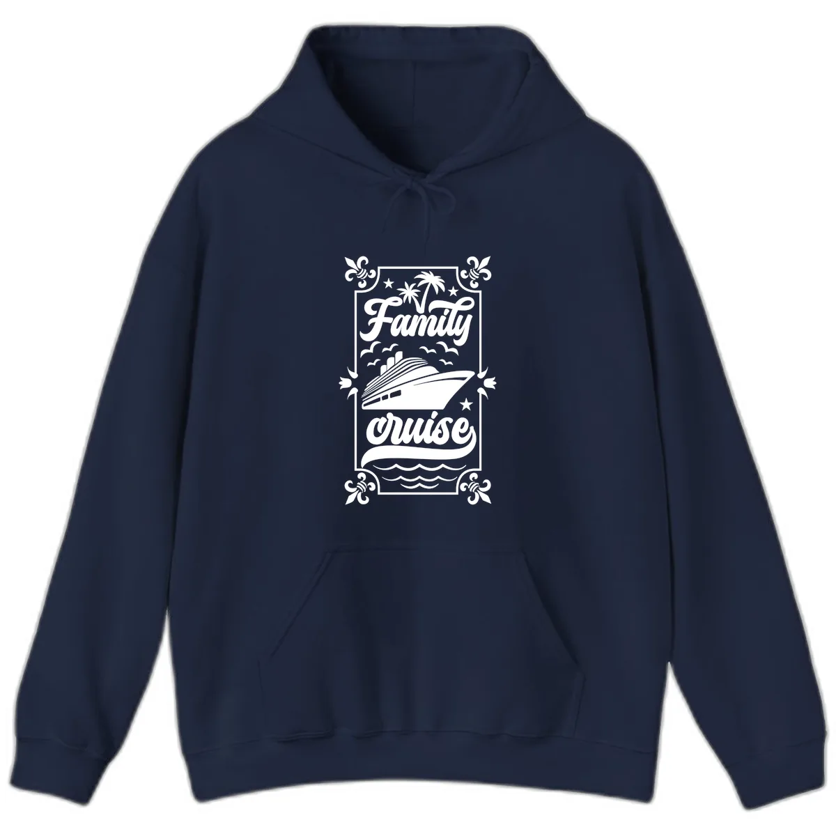 Family Cruise Getaway Hoodie in Navy