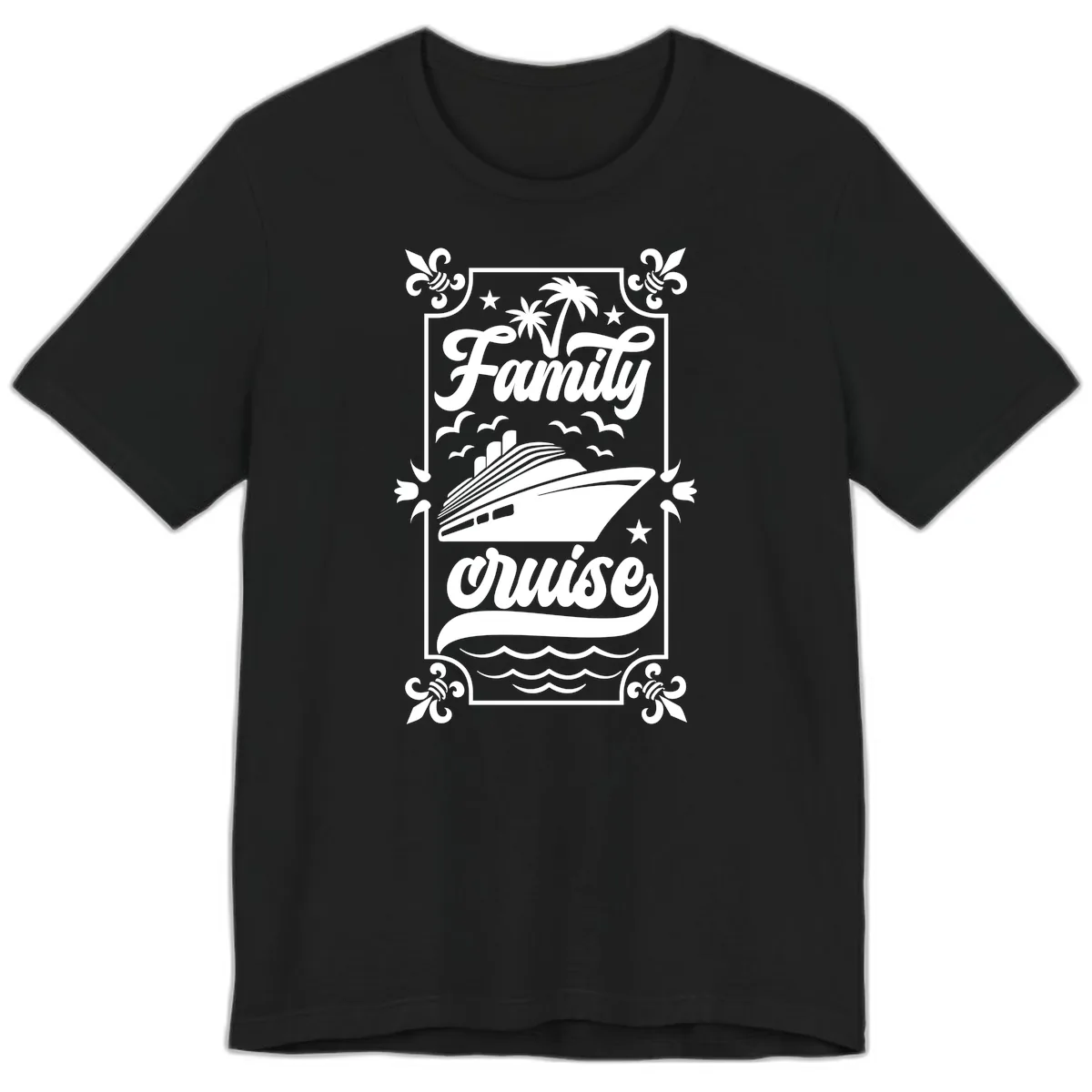 Family Cruise Getaway Premium T-Shirt in Black