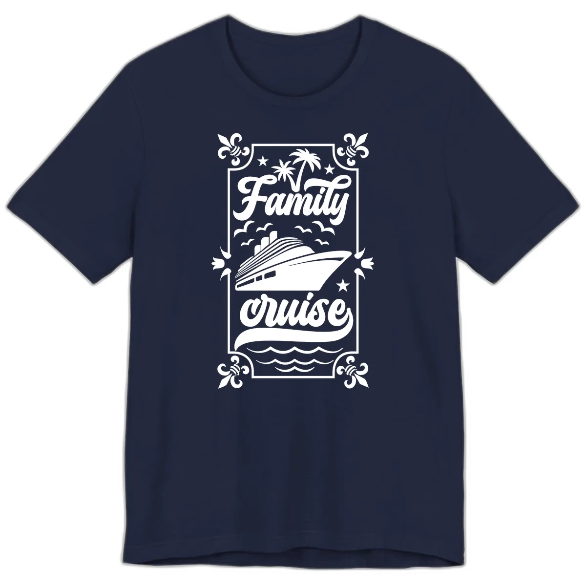 Family Cruise Getaway Premium T-Shirt in Navy
