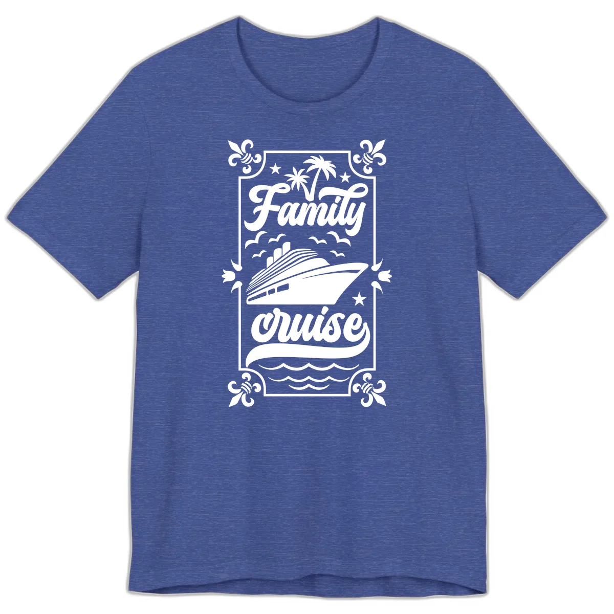 Family Cruise Getaway Premium T-Shirt in Heather True Royal