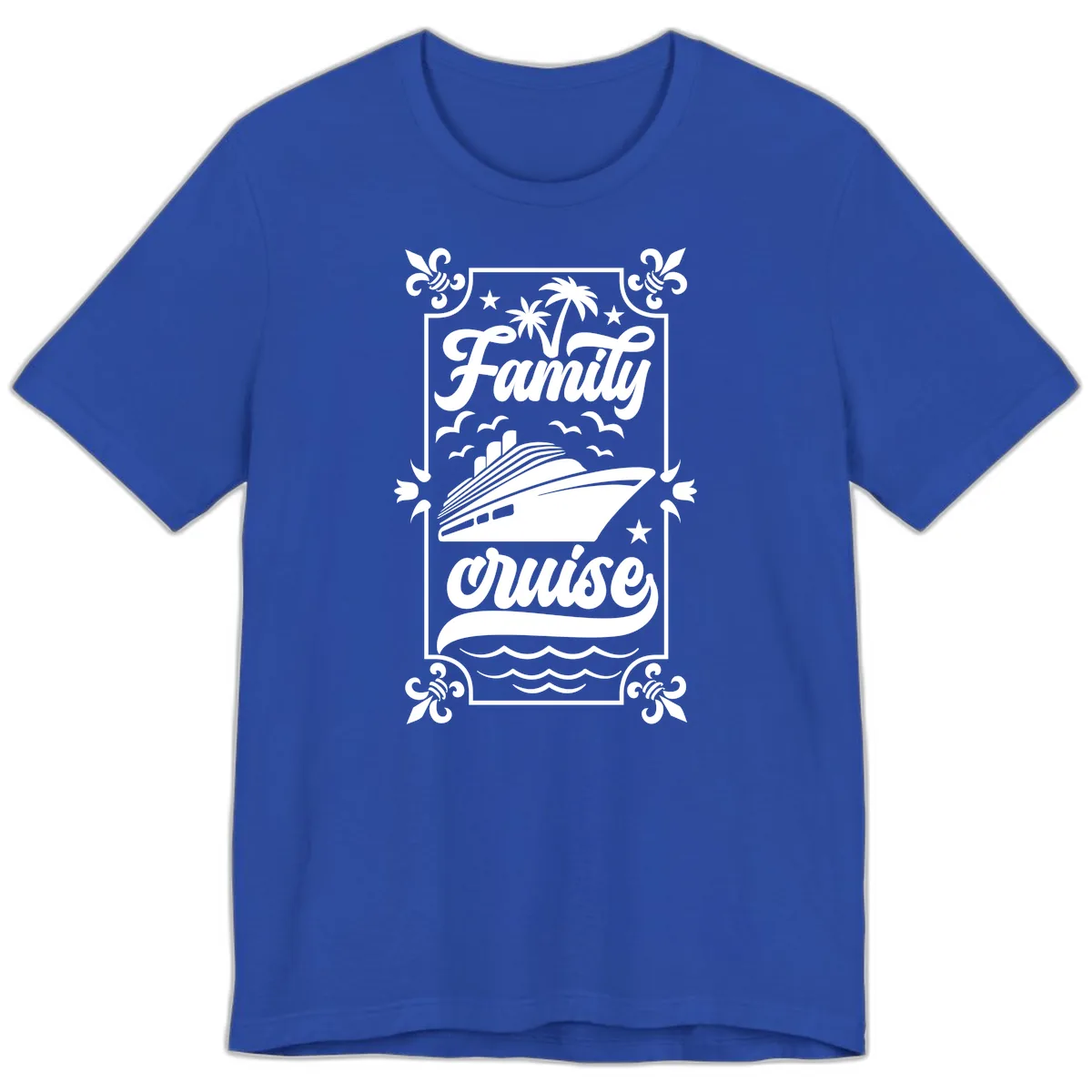 Family Cruise Getaway Premium T-Shirt in True Royal