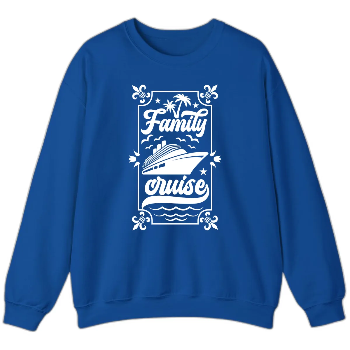 Family Cruise Getaway Sweatshirt in Royal