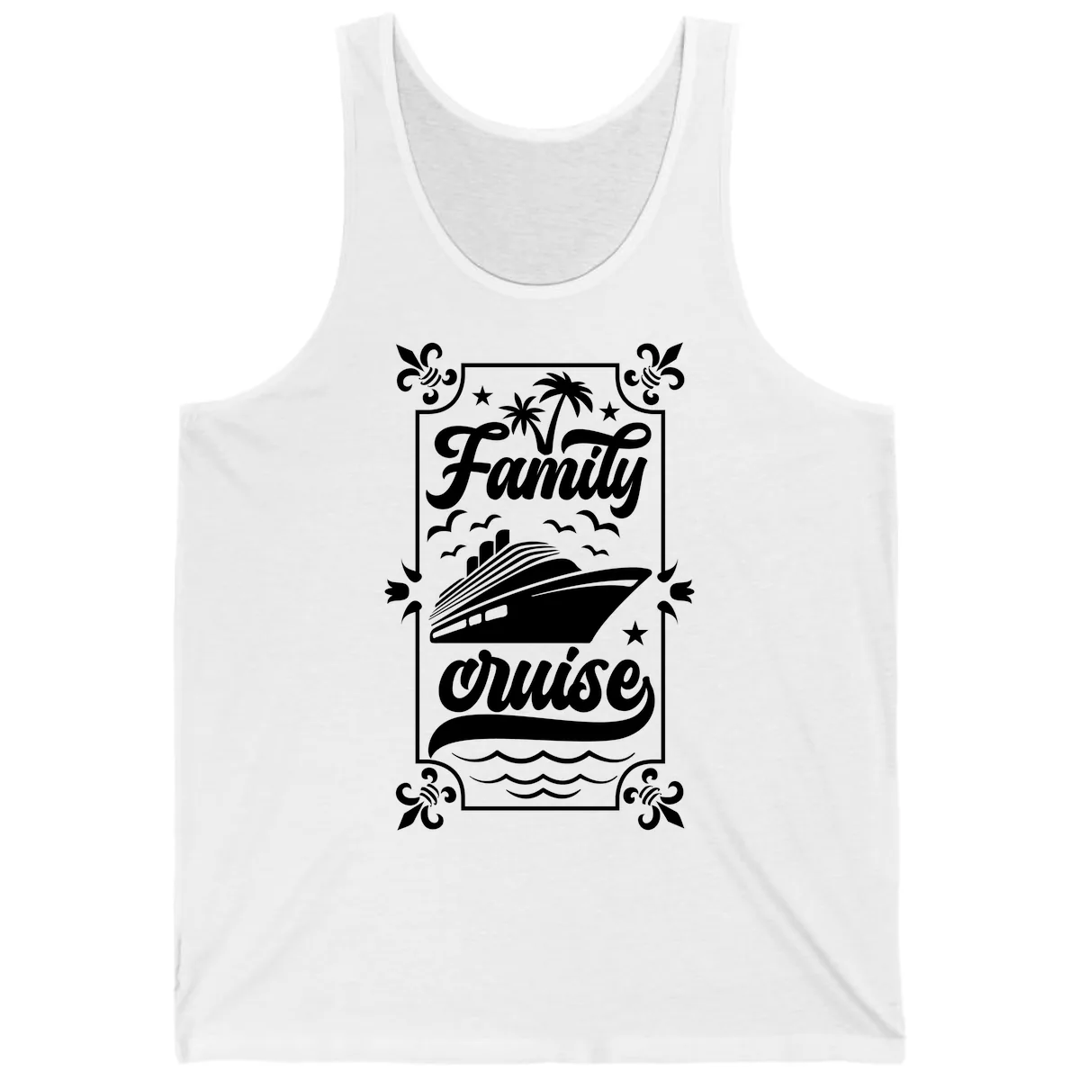 Family Cruise Getaway Tank in White