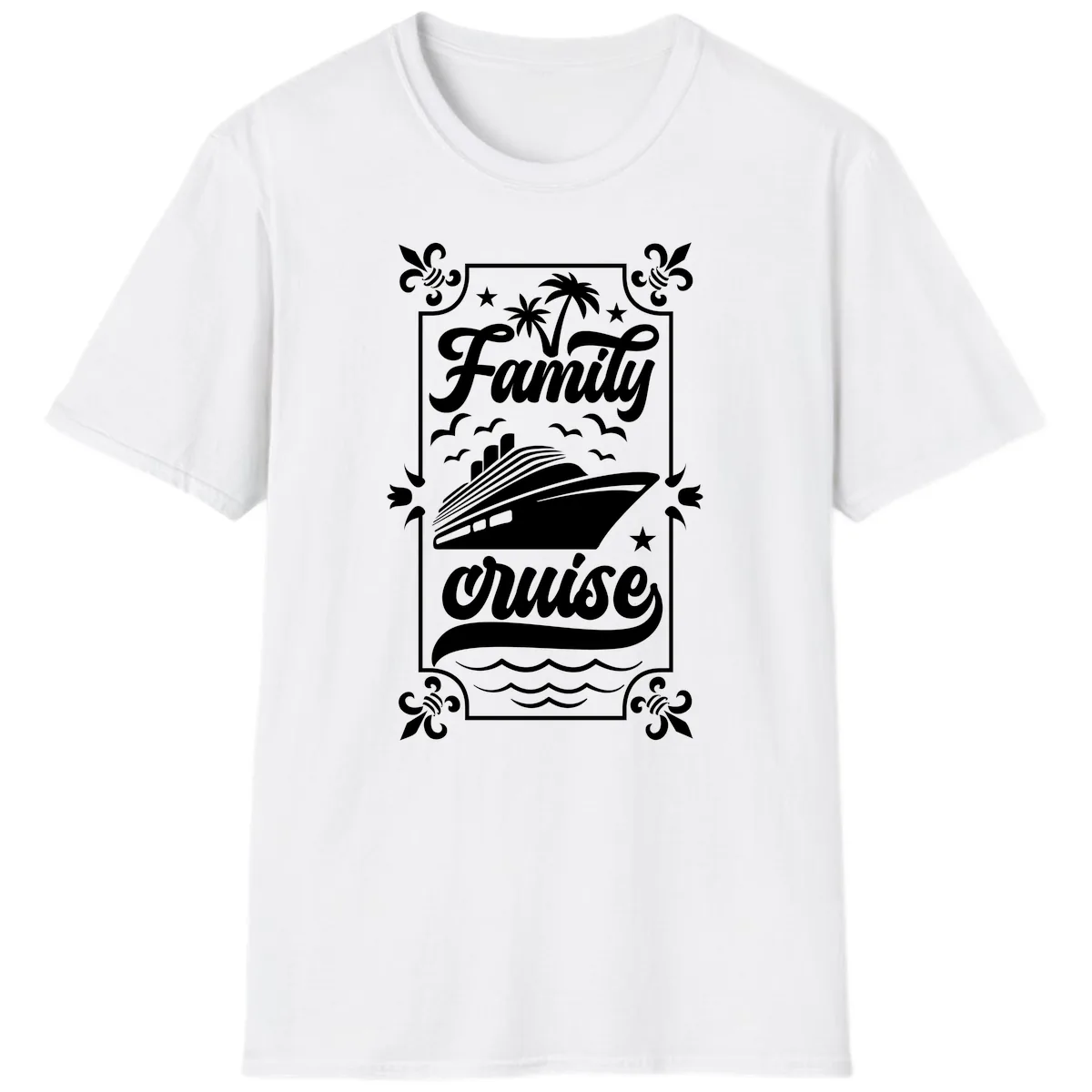 Family Cruise Getaway T-Shirt in White