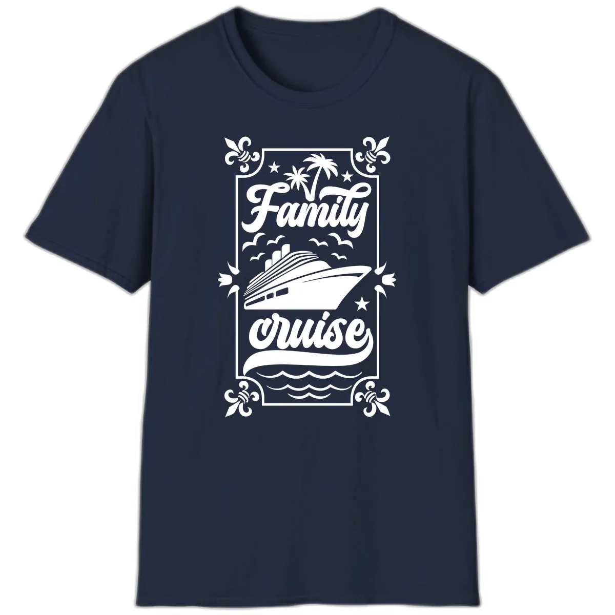 Family Cruise Getaway T-Shirt in Navy