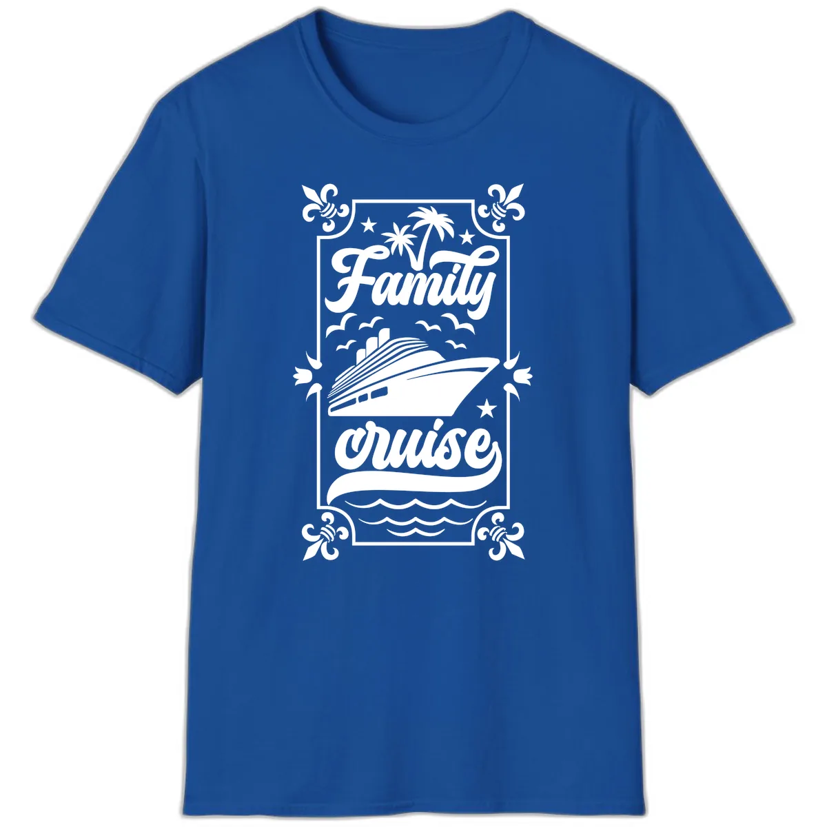 Family Cruise Getaway T-Shirt in Royal