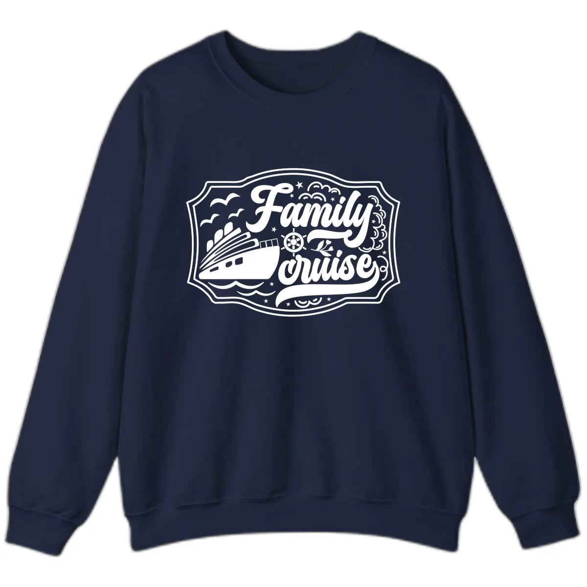 Family Cruise Vintage Badge Sweatshirt in Navy