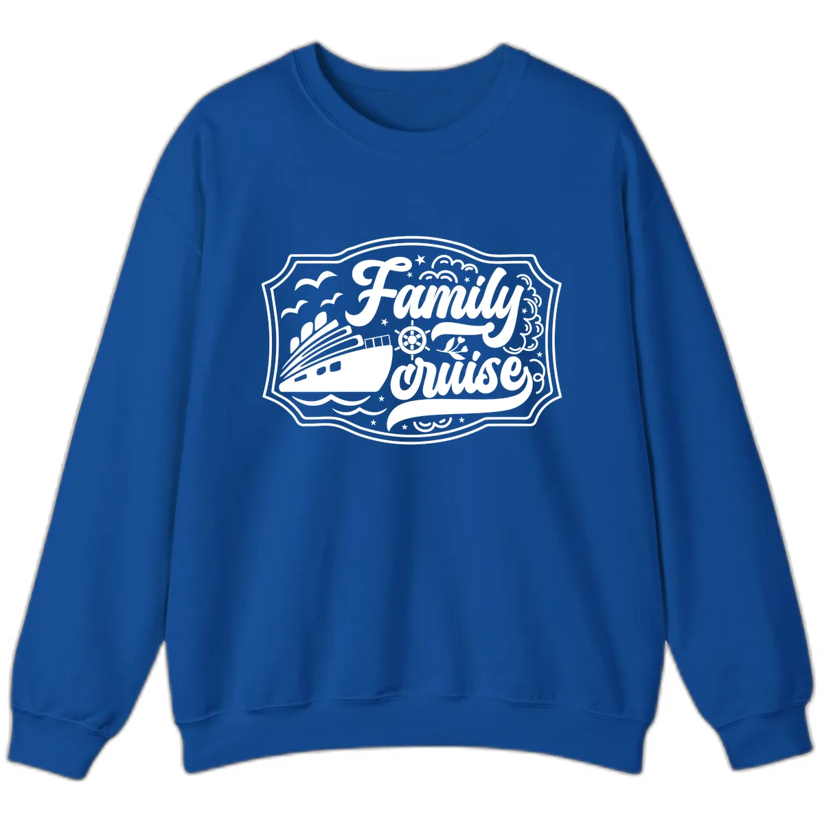 Family Cruise Vintage Badge Sweatshirt in Royal