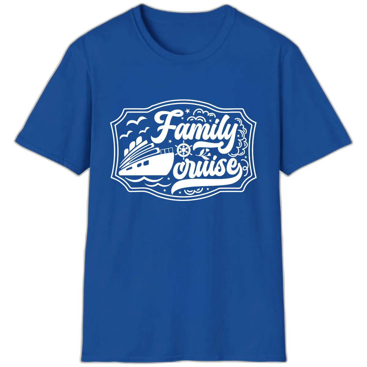 Family Cruise Vintage Badge T-Shirt in Royal