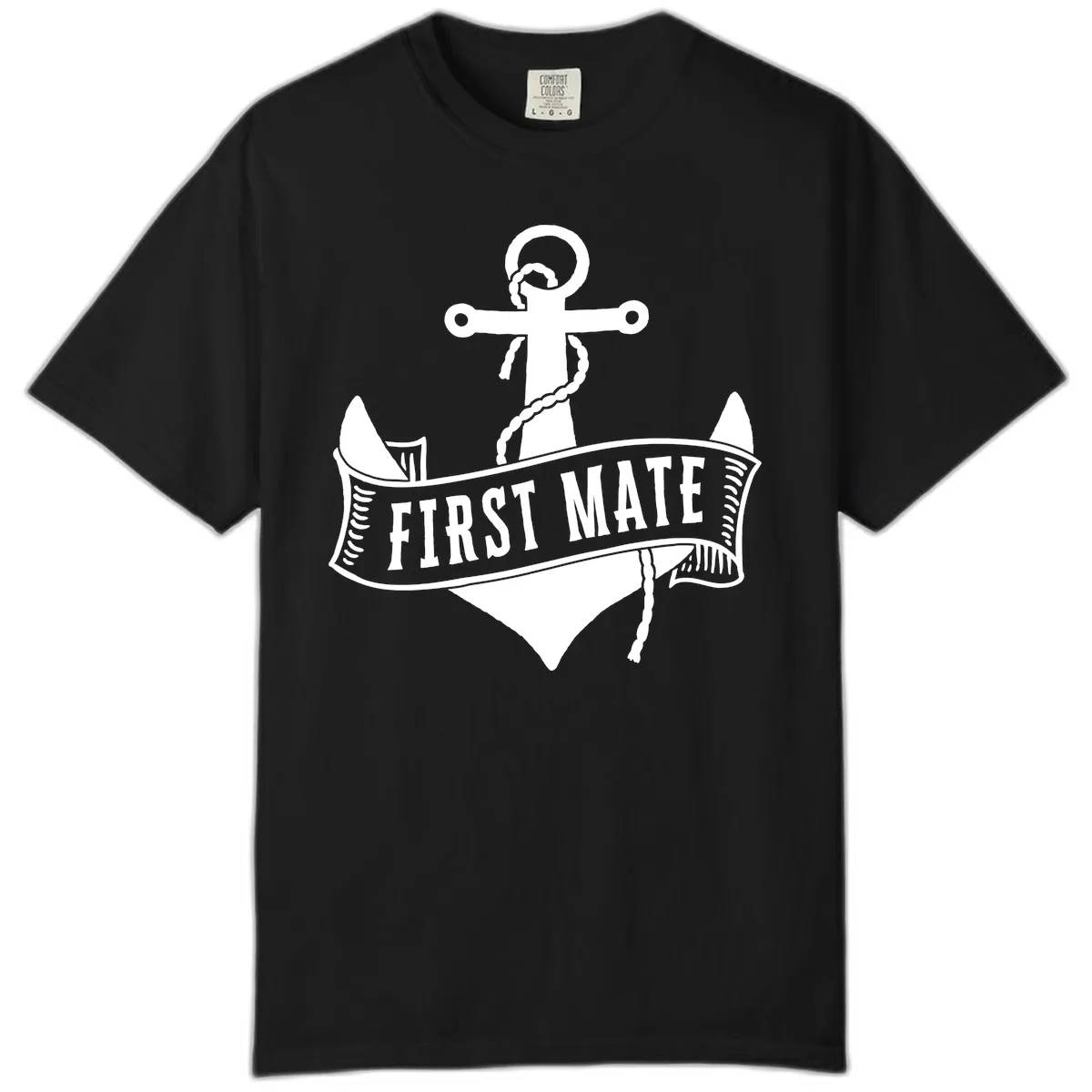 First Mate Anchor Nautical Comfort Color in Black