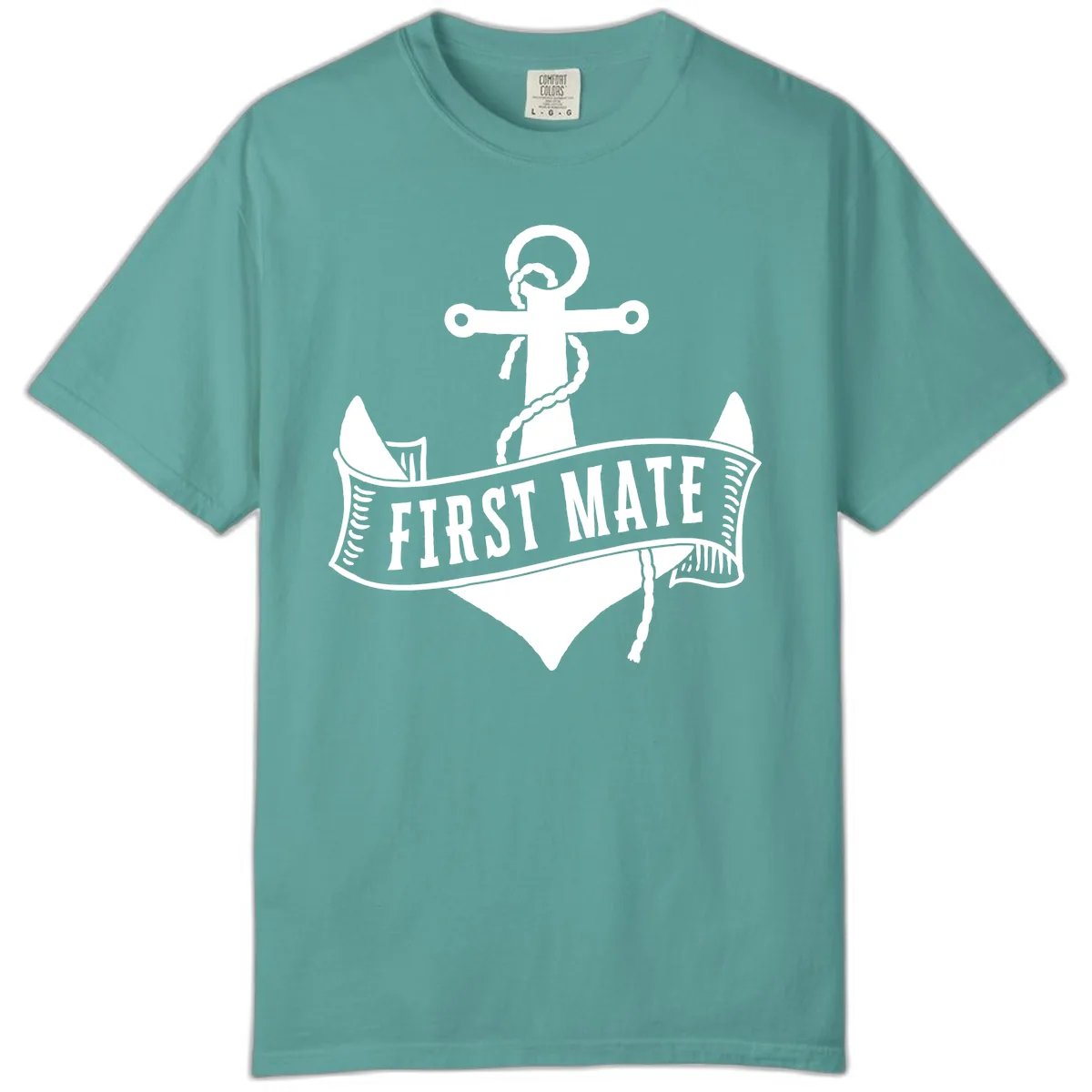 First Mate Anchor Nautical Comfort Color in Seafoam