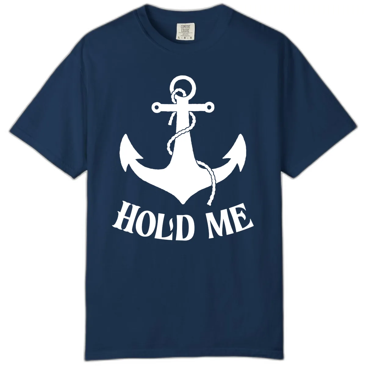 Anchor Hold Me Nautical Design Comfort Color in Navy