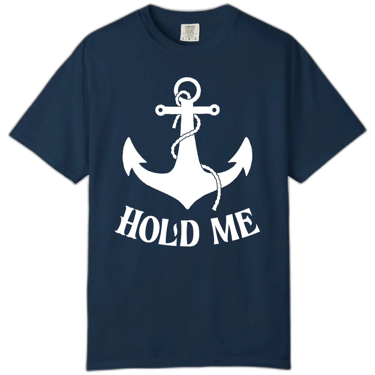 Anchor Hold Me Nautical Design Comfort Color in True Navy
