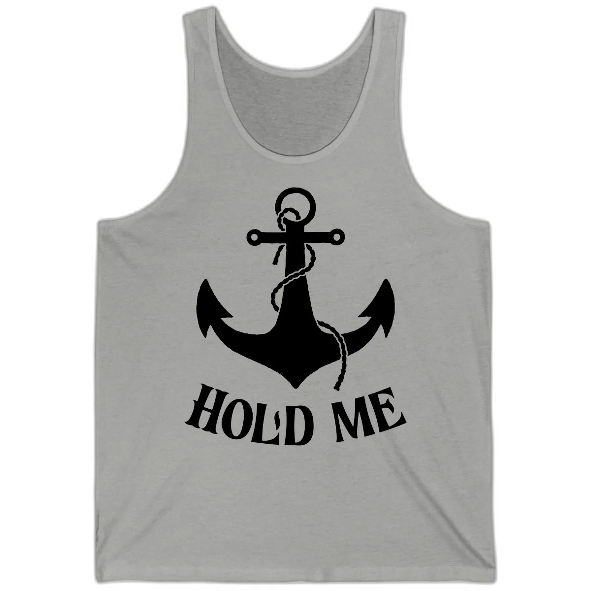 Anchor Hold Me Nautical Design Tank in Athletic Heather