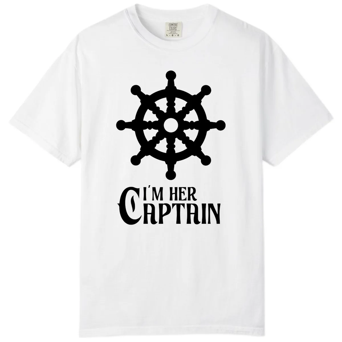 I'm Her Captain Comfort Color in White