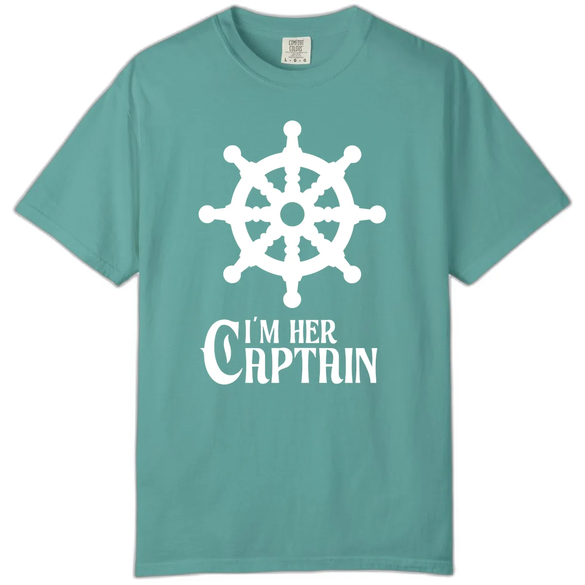 I'm Her Captain Comfort Color in Seafoam