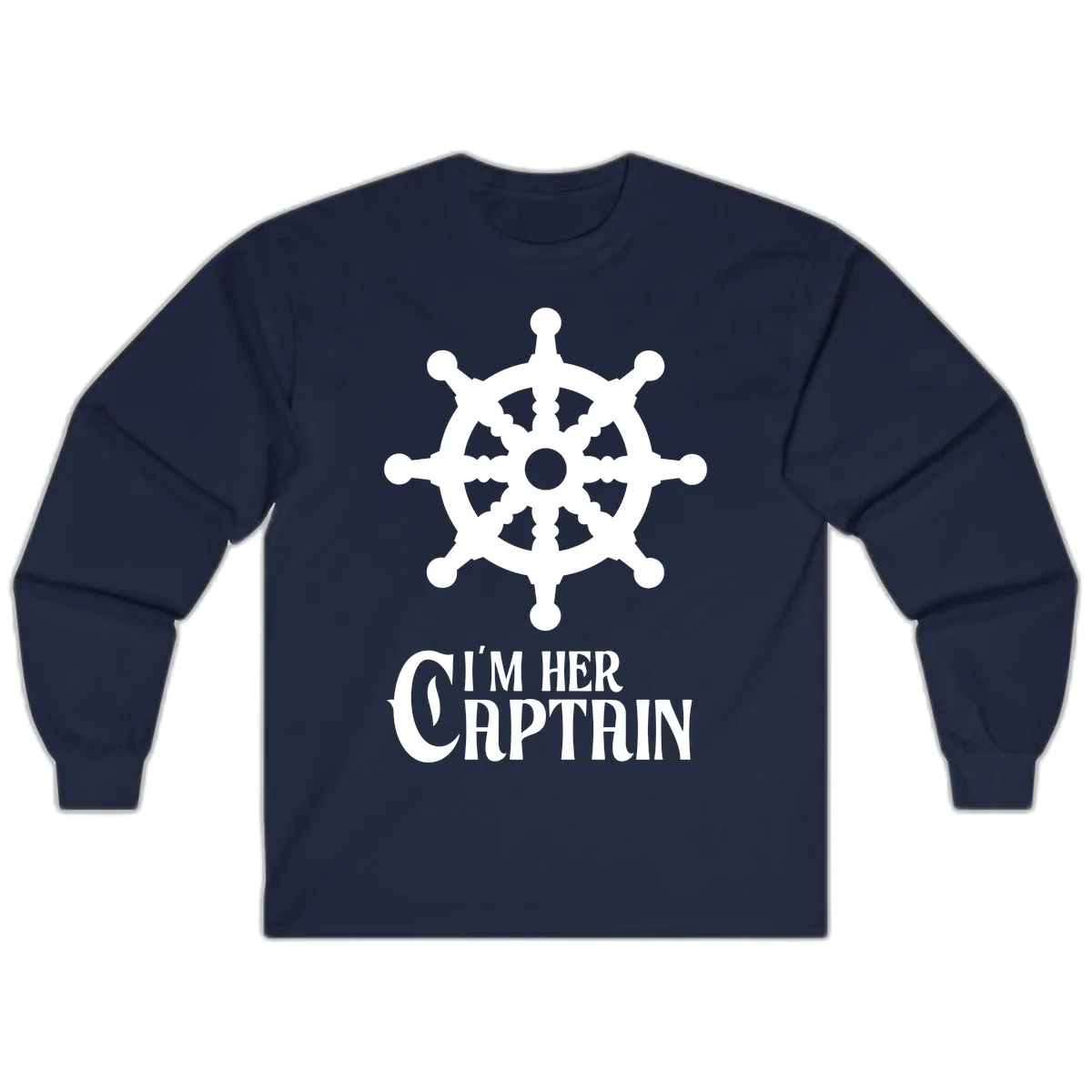 I'm Her Captain Long Sleeve in Navy