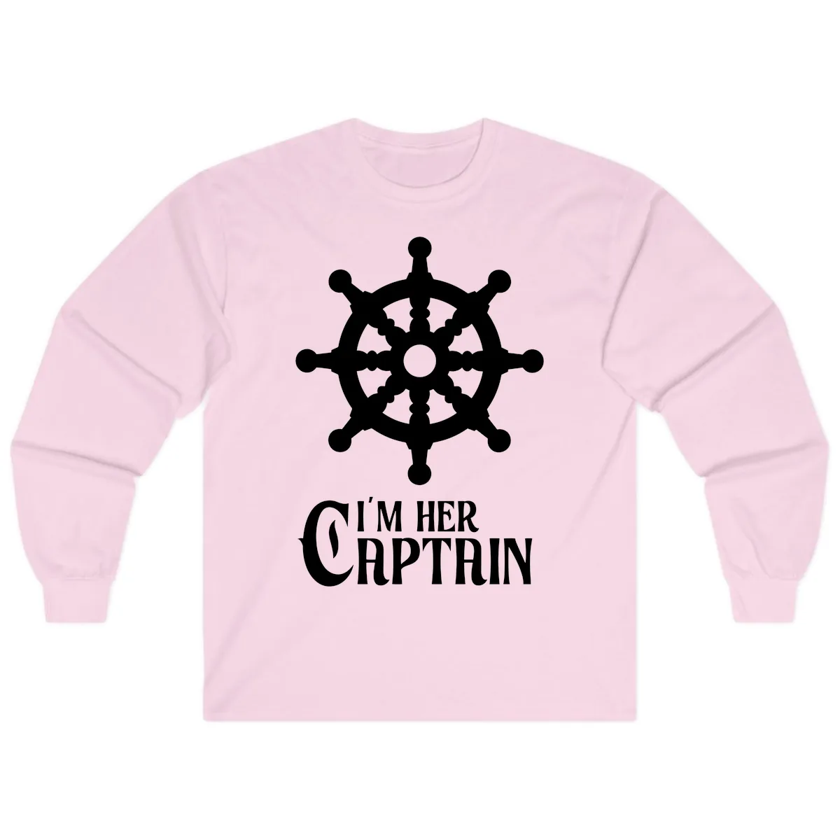 I'm Her Captain Long Sleeve in Light Pink