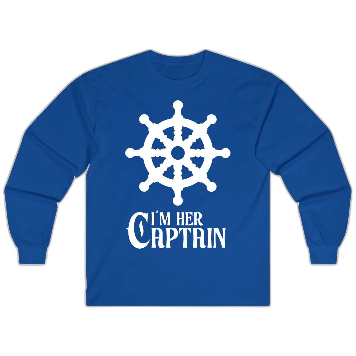 I'm Her Captain Long Sleeve in Royal