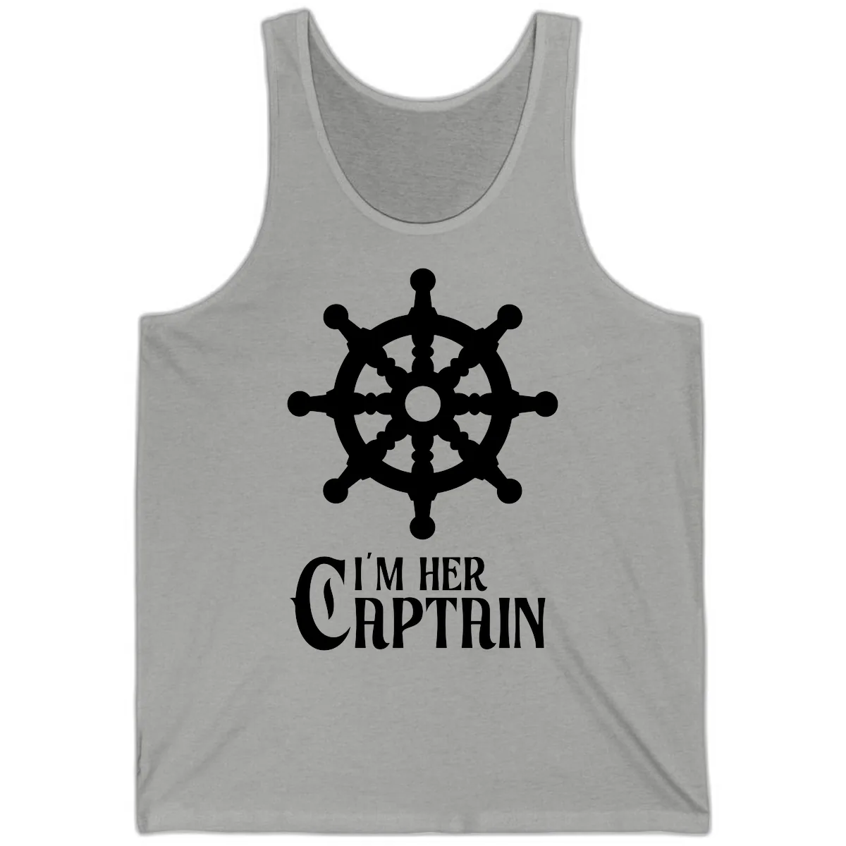 I'm Her Captain Tank in Athletic Heather
