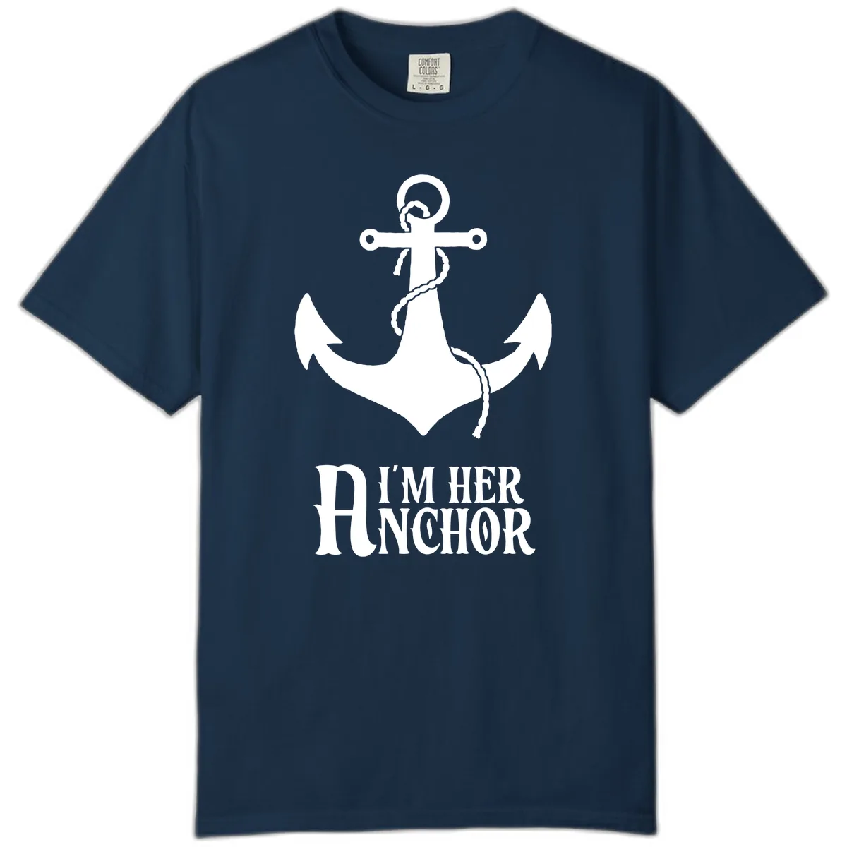 I'm Her Anchor Comfort Color in True Navy