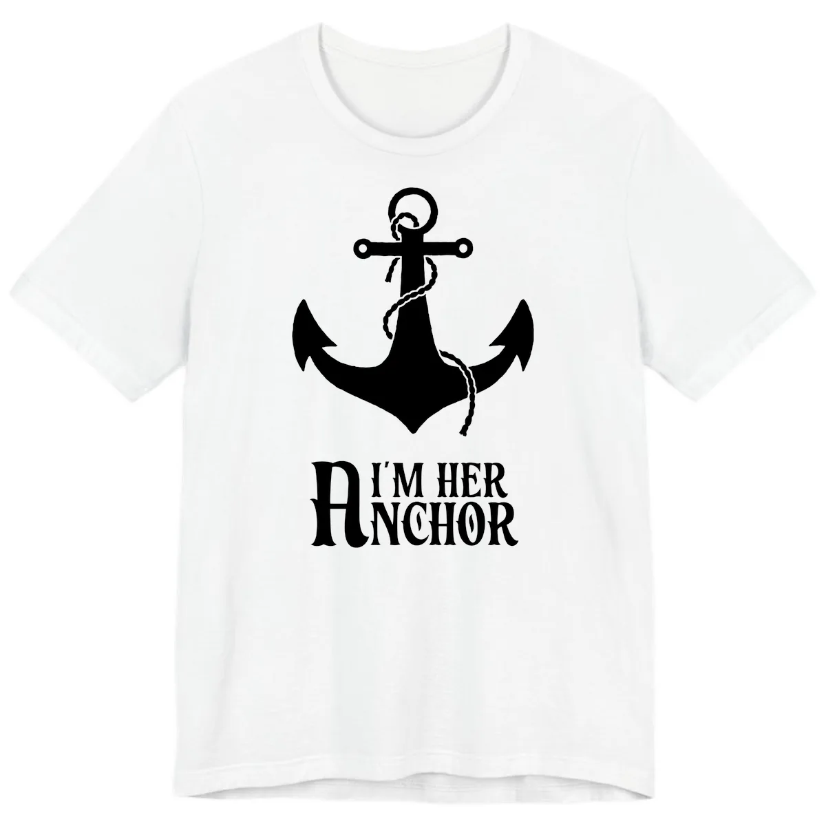 I'm Her Anchor Premium T-Shirt in White