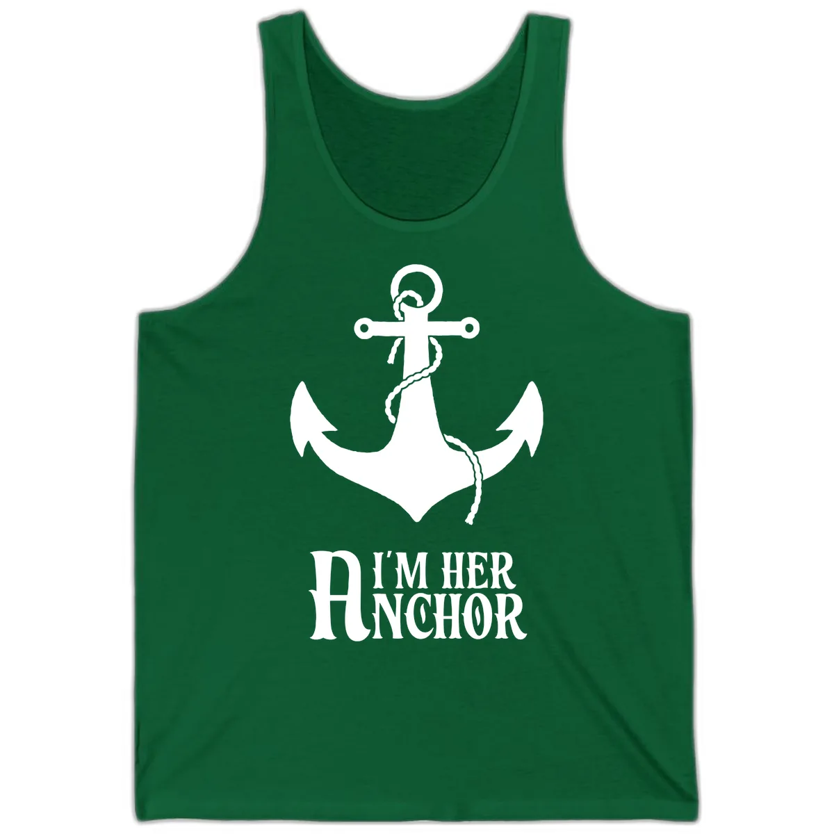 I'm Her Anchor Tank in Kelly