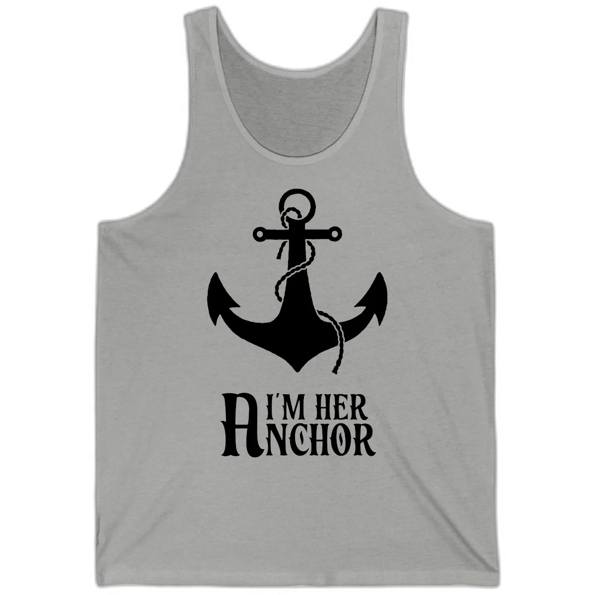 I'm Her Anchor Tank in Athletic Heather