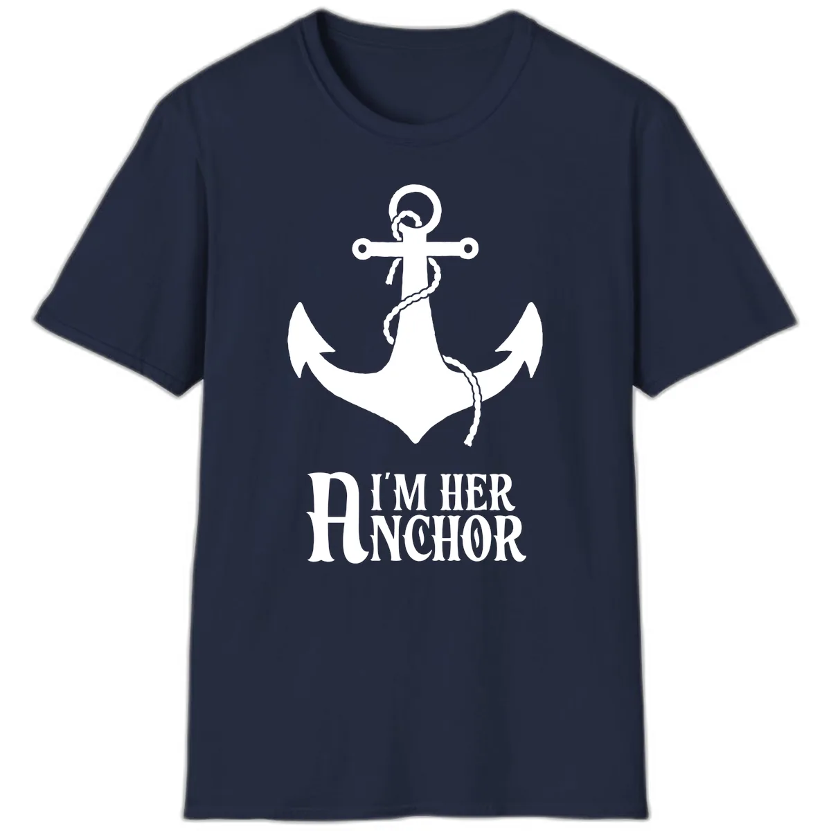 I'm Her Anchor T-Shirt in Navy